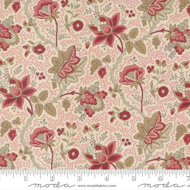 French General Chateau de Chantilly 13944 16 tissu coton perle