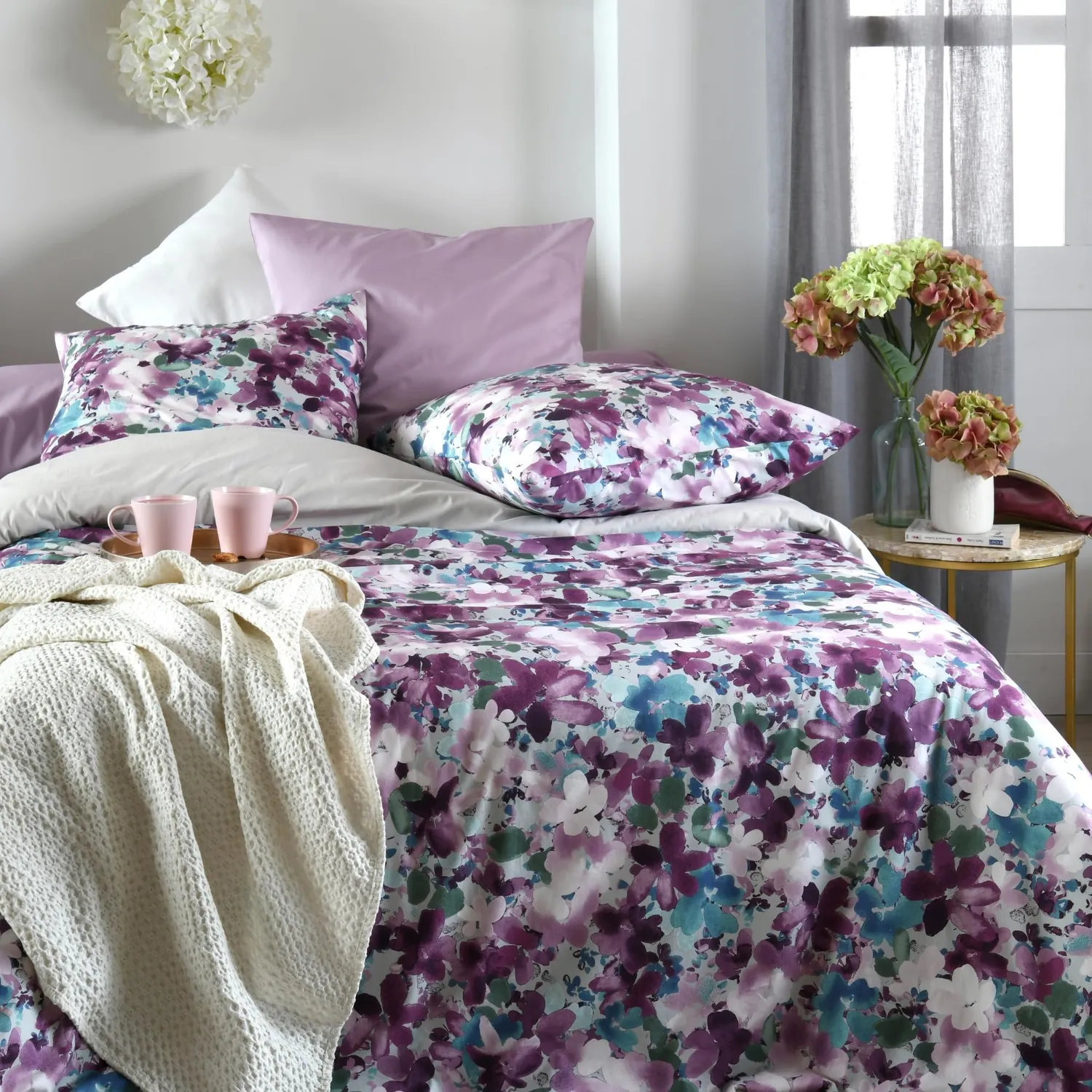 STOF Pervenche housse de couette 260x240 rose percale