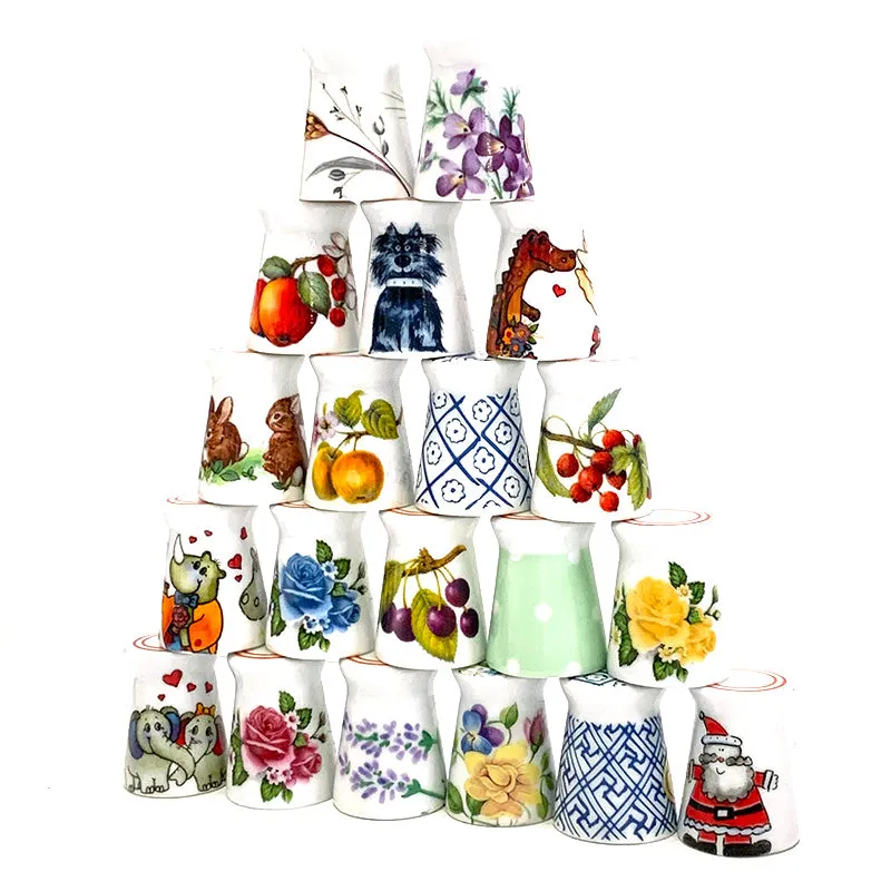 Yoko Saito dé porcelaine Arita quilting motif aléatoire