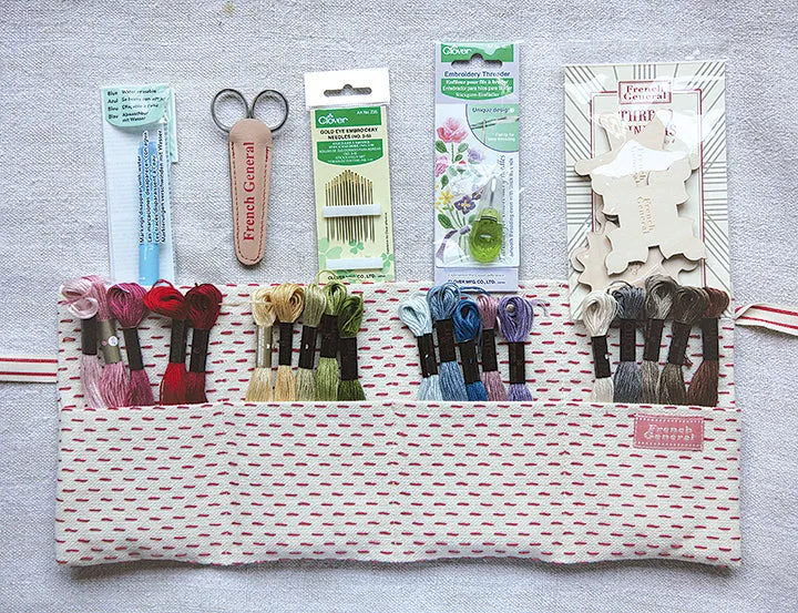 French General Deluxe kit broderie 20 écheveaux coton