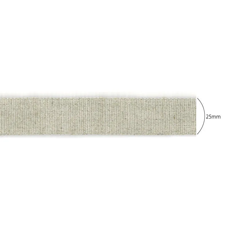 Yoko Saito 7554 ruban tissé lin rayonne 25mm au mètre