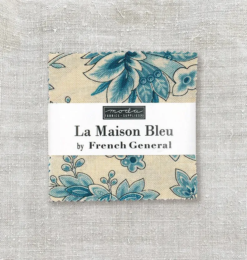 French General La Maison Bleu charm pack 42 carrés 12,7 cm