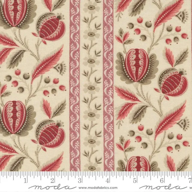 French General Château de Chantilly 13940 16 tissu patchwork perle
