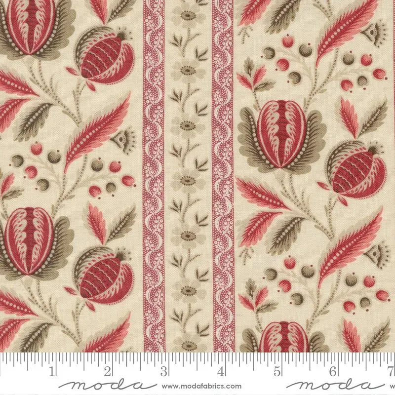 French General Château de Chantilly 13940 16 tissu patchwork perle