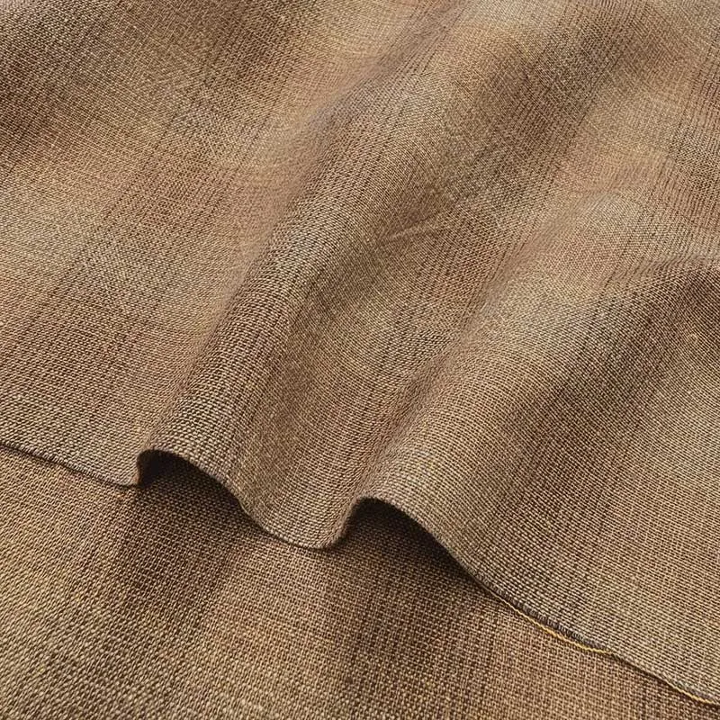 Yoko Saito 2026-05-A17 tissu coton orange au mètre