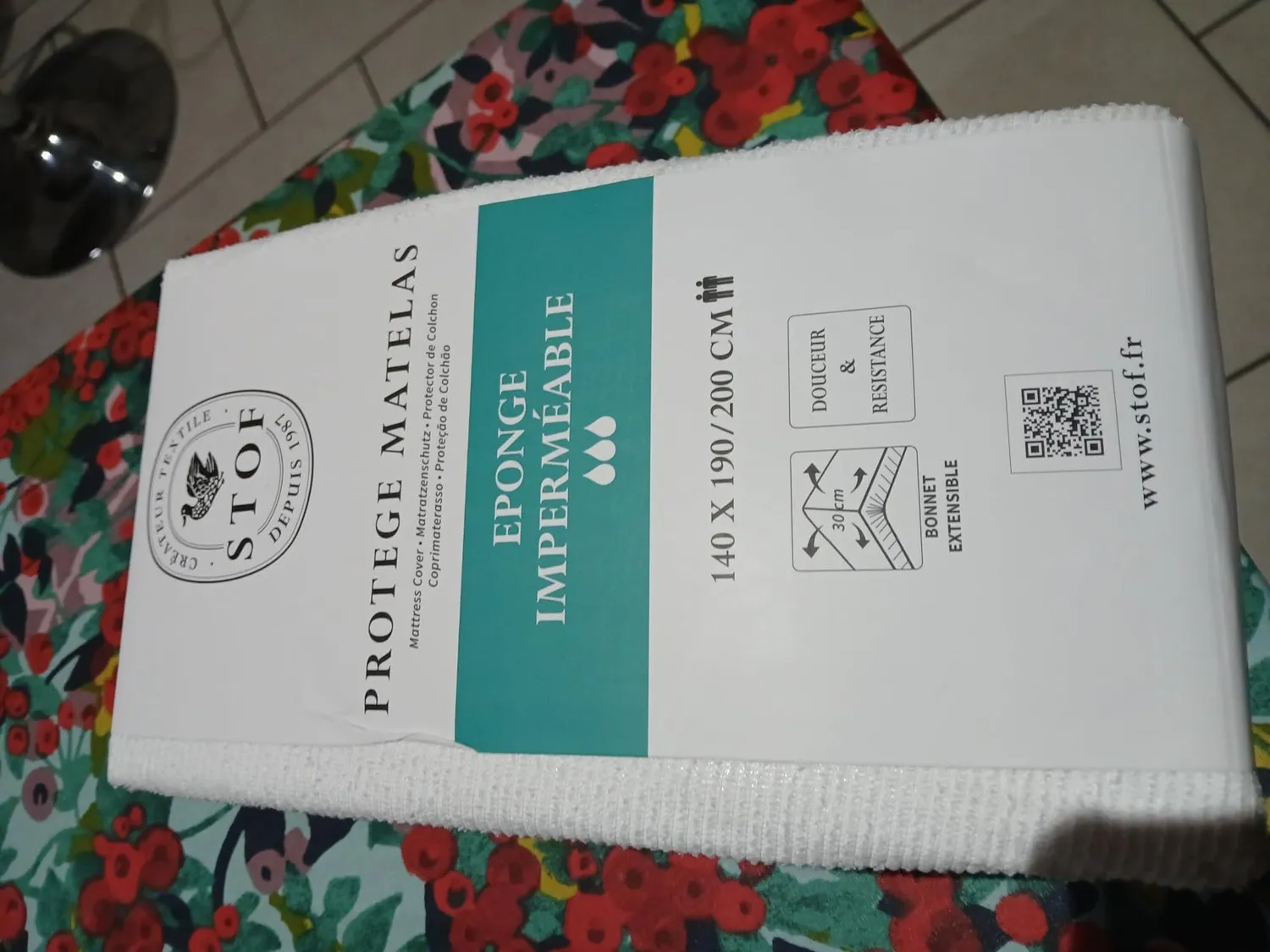 Stof Hypoallergénique Protège-Matelas Blanc 90x190 cm
