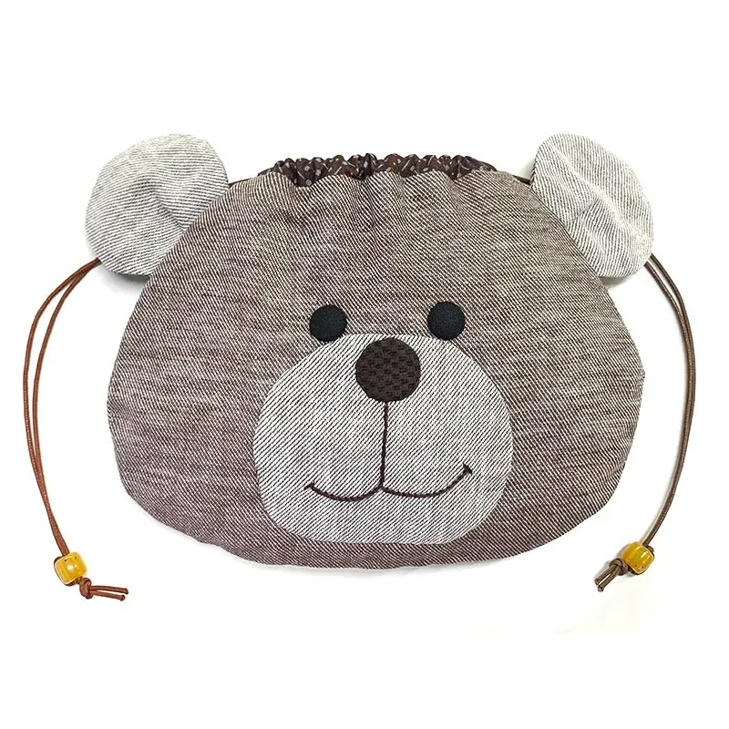 Yoko Saito Bear Drawstring kit bourse ours 16x20cm