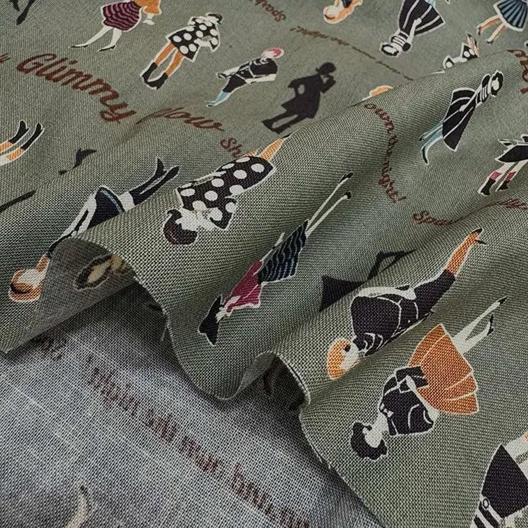 Yoko Saito un/no Retro Fashion tissu coton au mètre