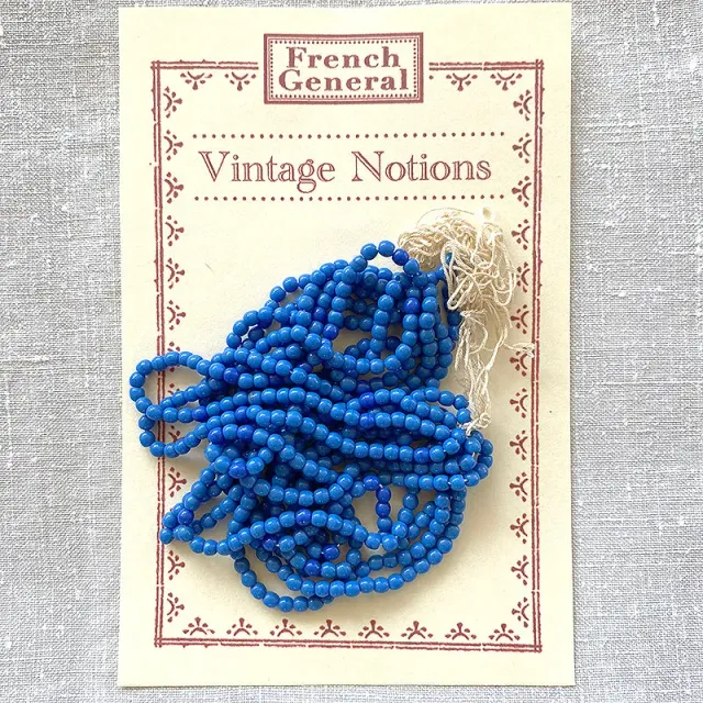 French General perles rondes Light Cornflower 4 mm 12 brins