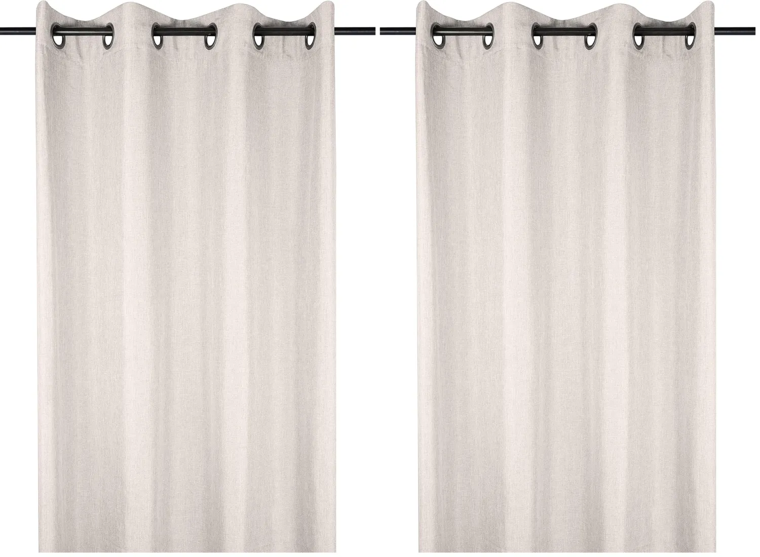 STOF rideau à oeillets 140x260 lin polyester