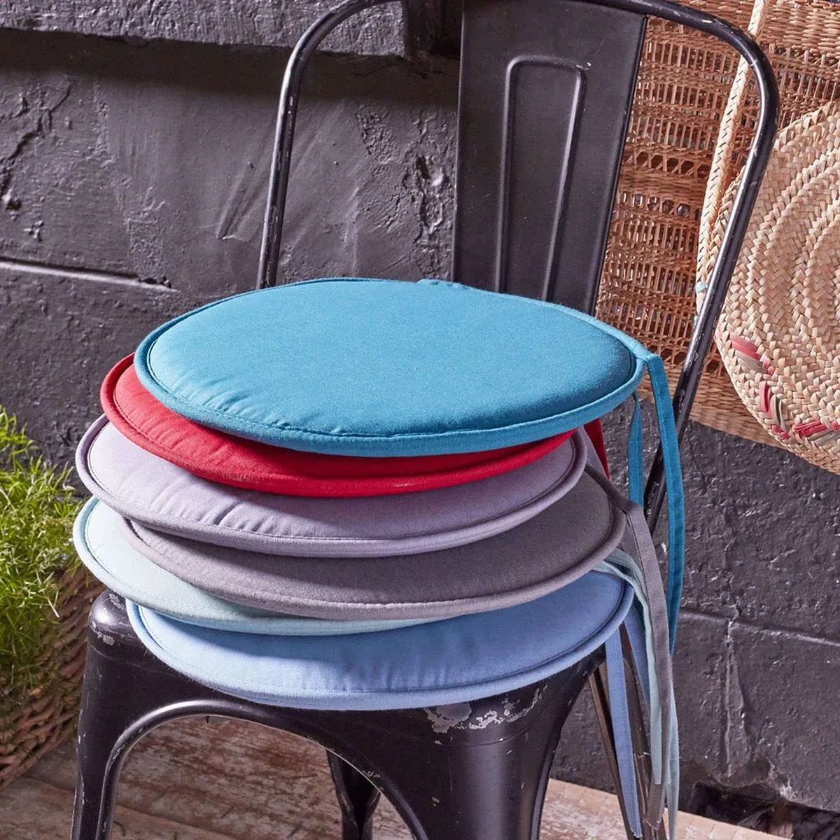 Stof Nelson Ø40 galette de chaise terracotta polyester