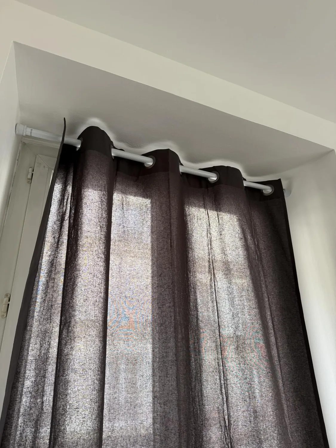STOF Duo rideau occultant coton gris 135x240 cm 1 panneau