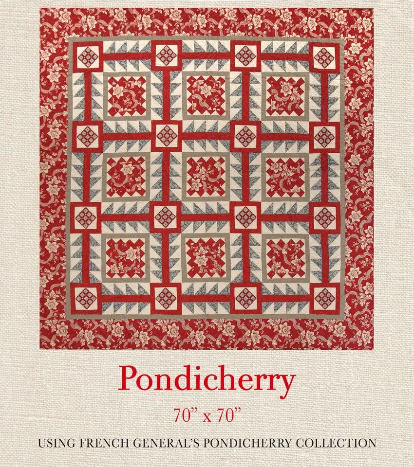 French General Pondicherry patron quilt imprimé indienne paisley