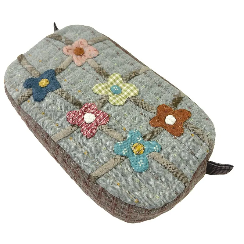 Yoko Saito Gusset Flower Pouch kit trousse patchwork zip