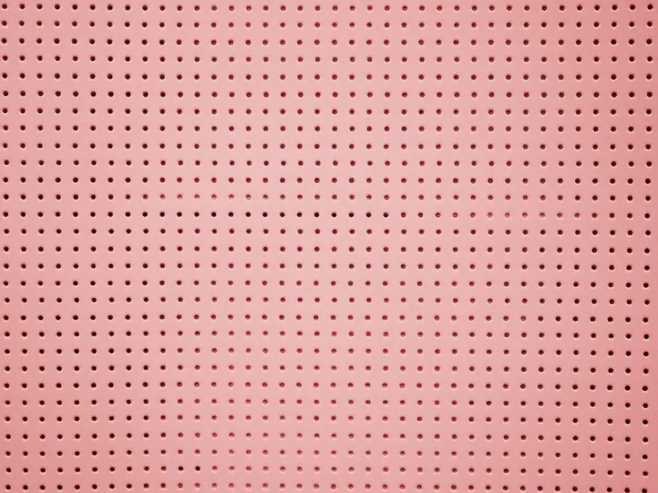 La Croix et La Manière Vinyle Laqué Perforé Rose vinyle coupon 25x45