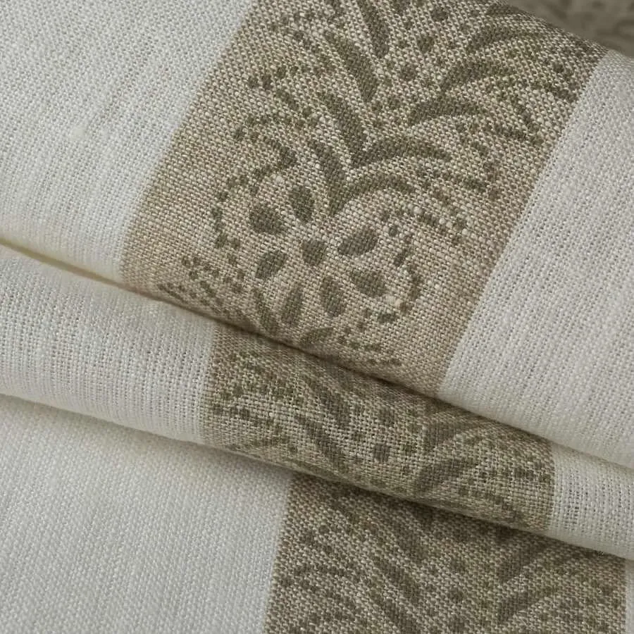 French General Elodie Linen tissu lin ameublement 137 cm au mètre