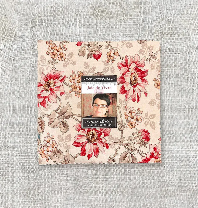 French General Joie de Vivre Layer Cake tissu patchwork 10" lot 42 floral