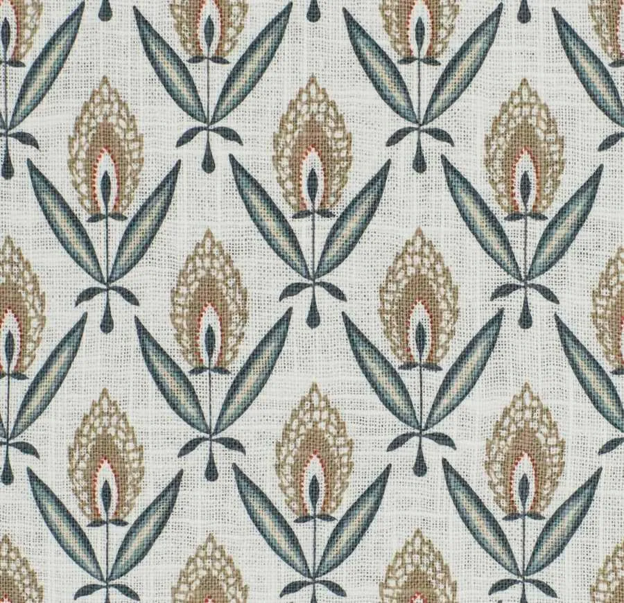 French General Jardin tissu ameublement Darcy La Mer lin