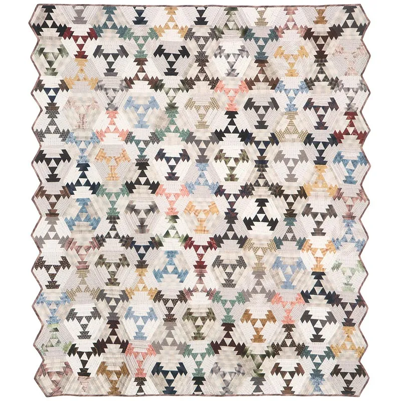 Yoko Saito Hexagon Log Cabin Quilt kit patchwork 187x165cm
