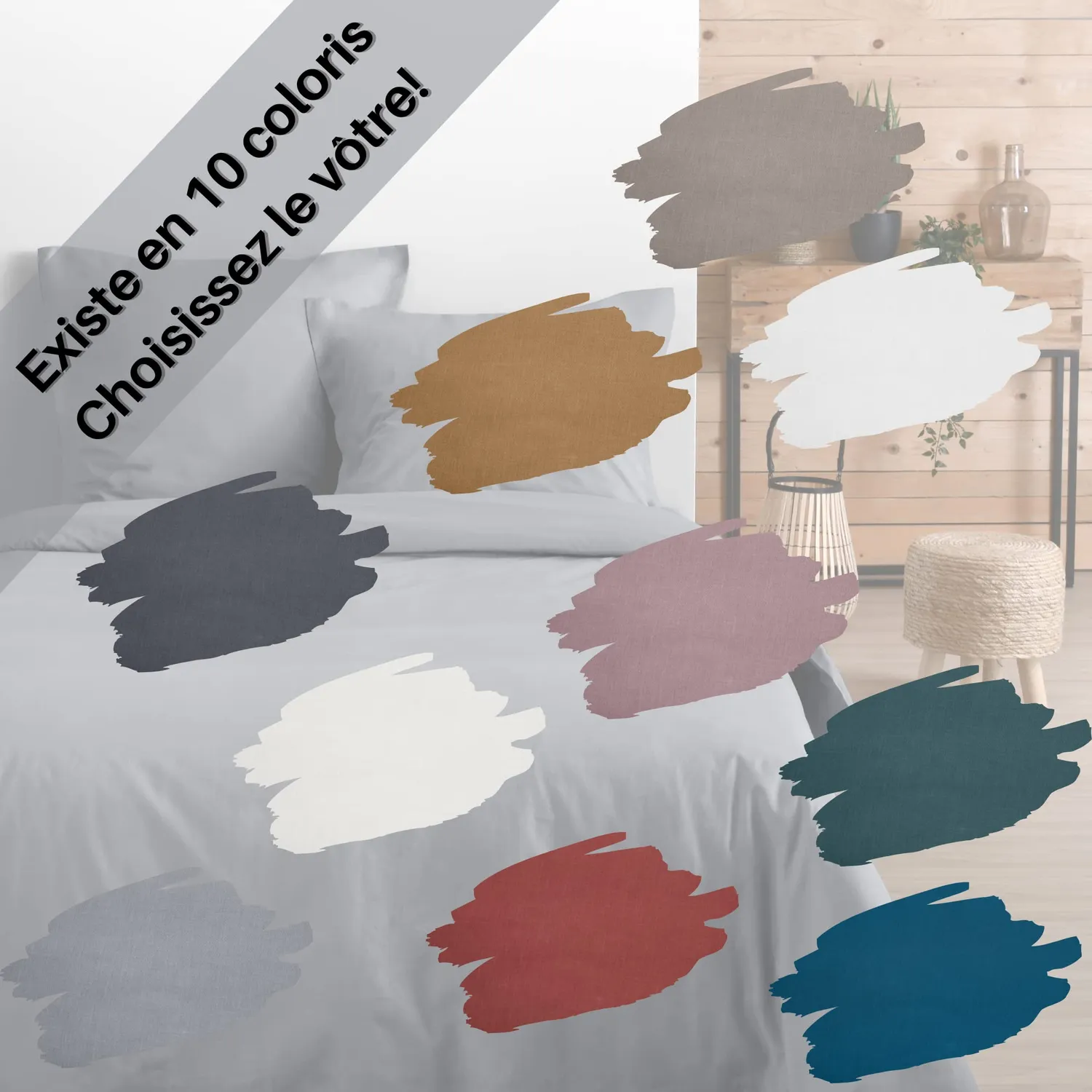 Stof Eden taie d'oreiller 63x63 cm souris coton
