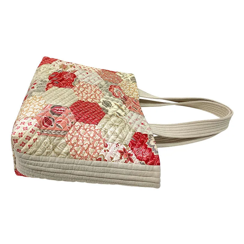 Yoko Saito Hexagon One Patch kit sac tote 29x43 cm coton