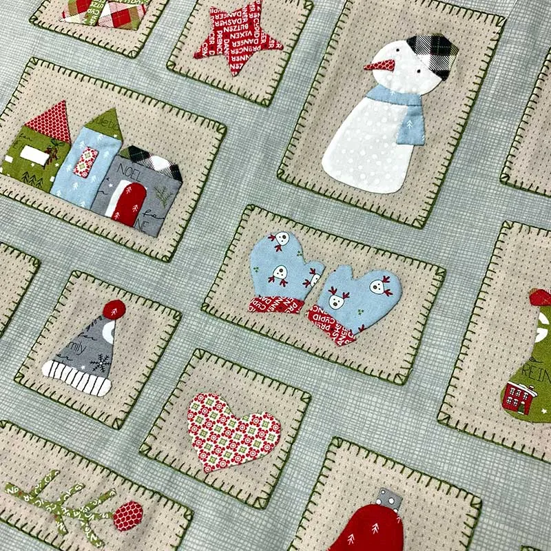 Yoko Saito mini tapisserie kit patchwork Noël 40x48 cm