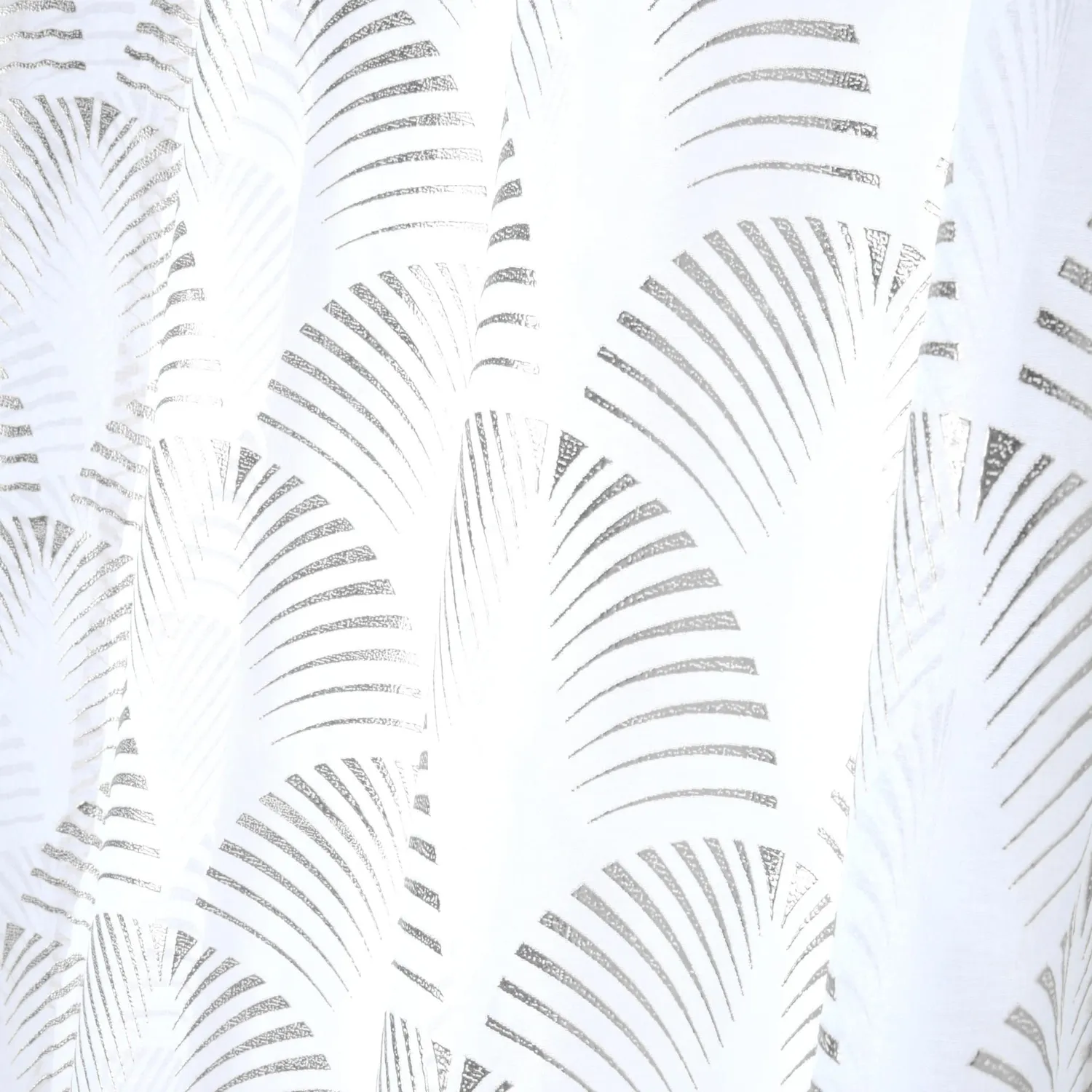 Stof Maldives 140x260 voile œillets argent polyester