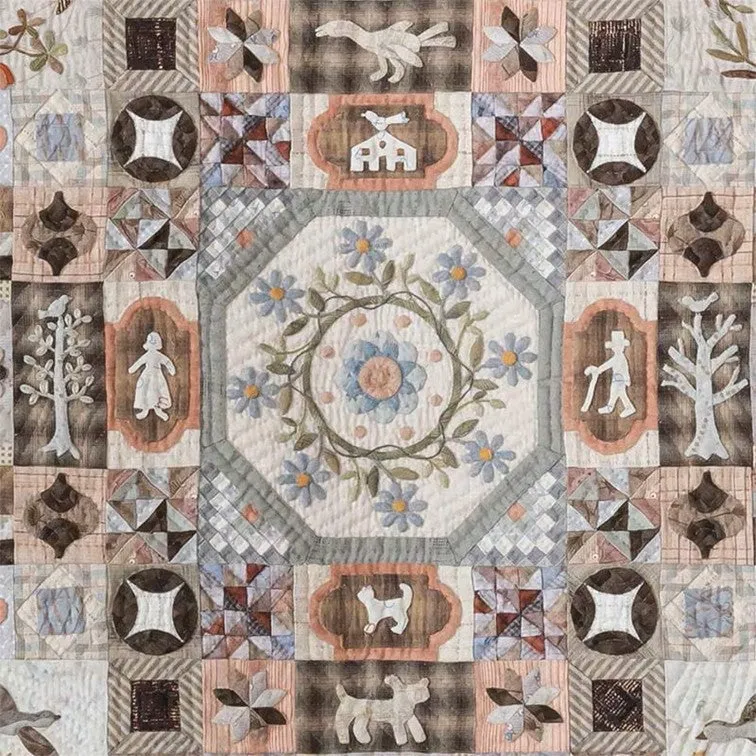 Yoko Saito Small Victoria Albert Museum kit quilt coton 83x98