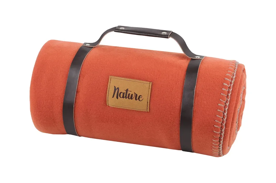 Stof Dawson plaid polaire 130x150 cm terracotta