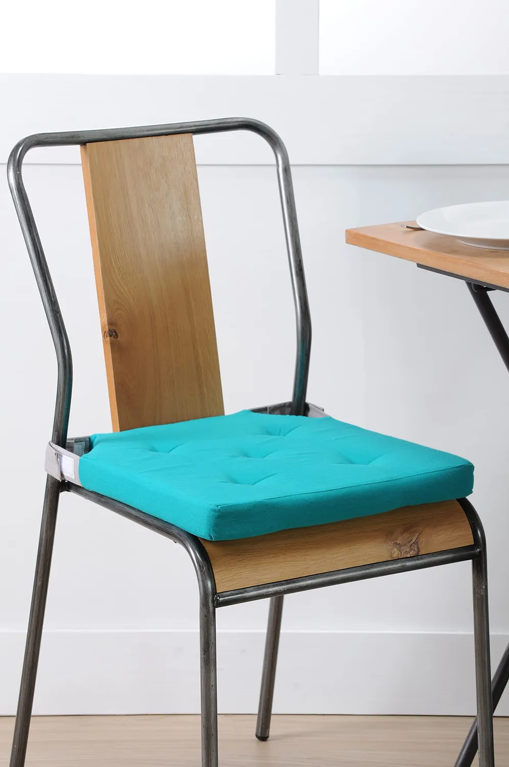 Stof Duo galette chaise 38x38 coton celadon