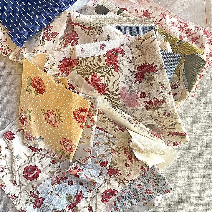 French General Scrap Bag sachet chutes coton couture
