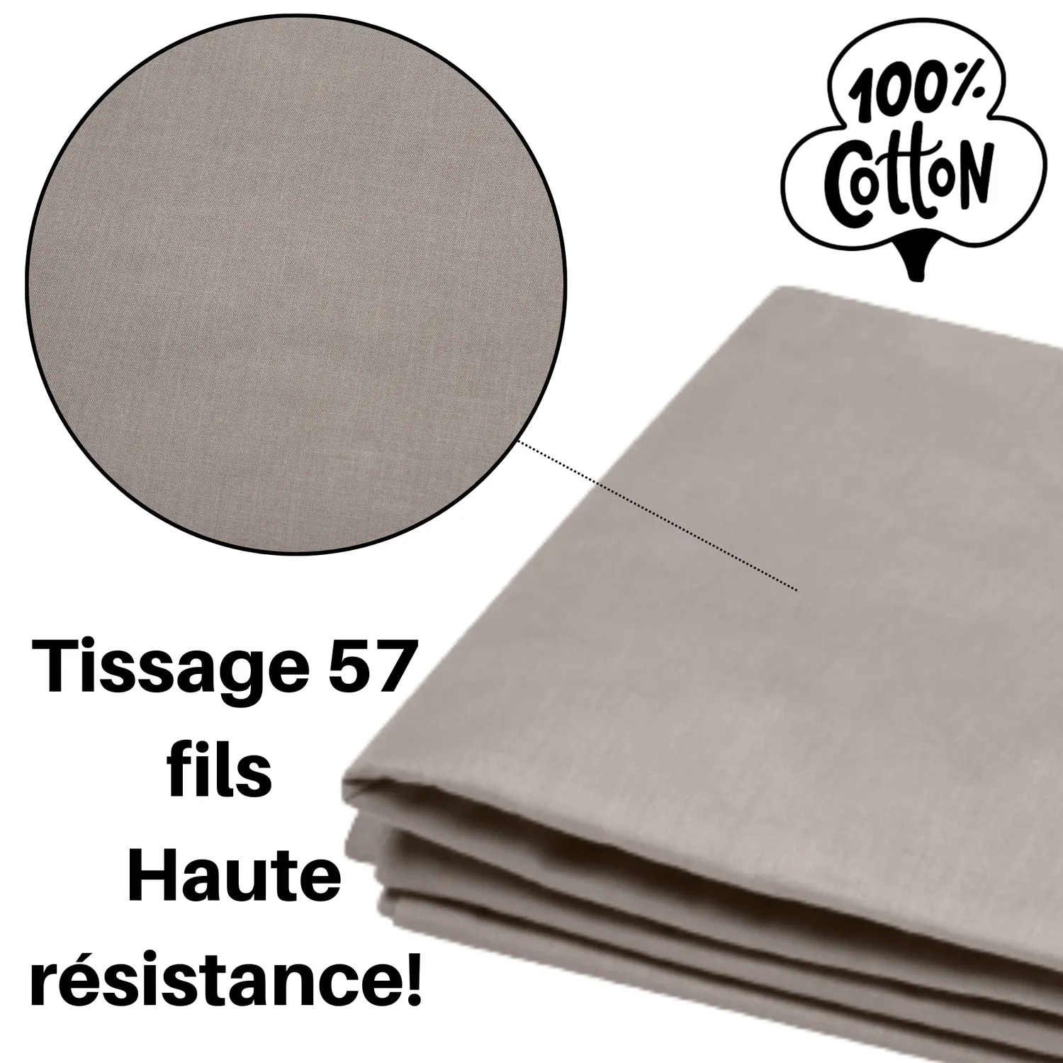 STOF Eden drap plat 240x300 cm lin coton