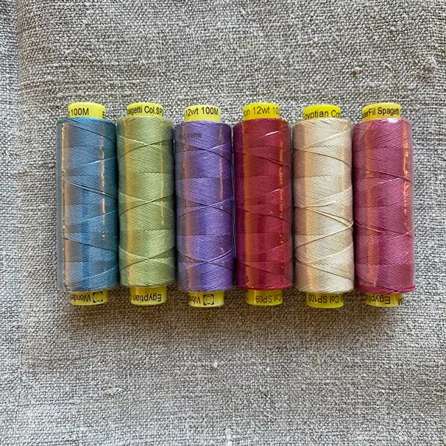 French General Spagetti fils coton main n°12 lot de 6 x 100 m