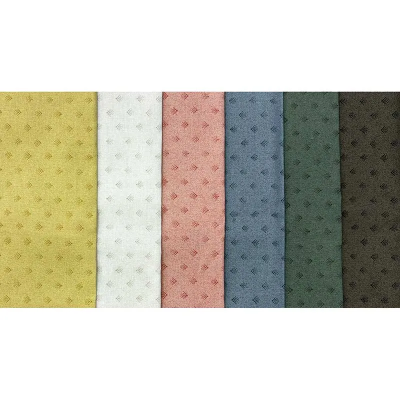Yoko Saito 2604 Smokey Pastels tissu patchwork 6 coupons pastel