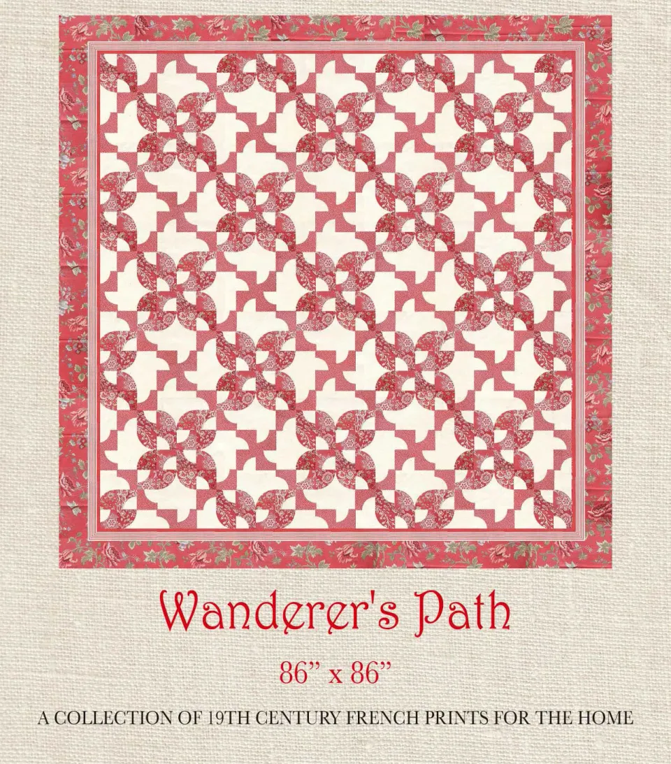 French General Le Bouquet Français patron quilt Wanderer's Path