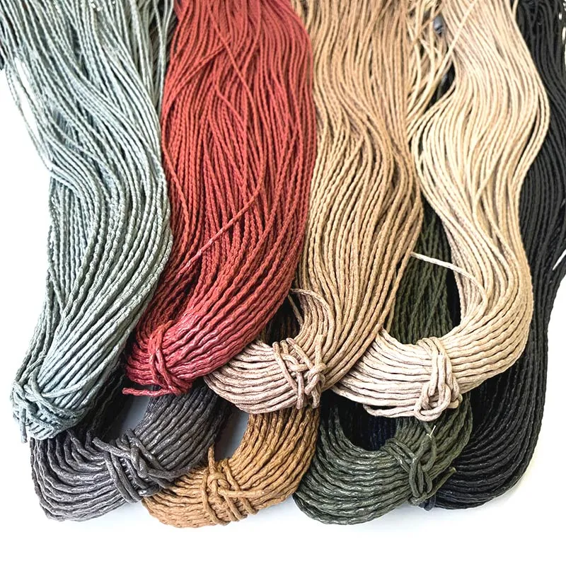 Yoko Saito cordon ciré fin 2mm noir au mètre