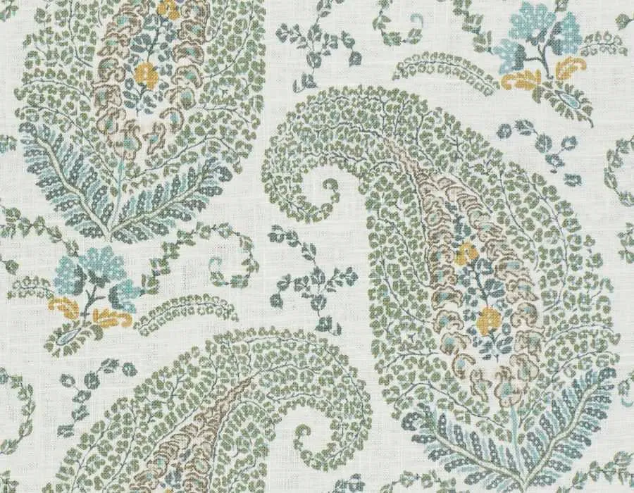 French General Jardin tissu ameublement Santerre La Mer lin