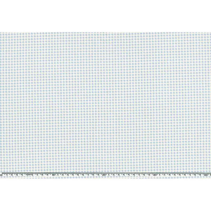 Yoko Saito 2026-02-A06 tissu coton carreaux bleus au mètre