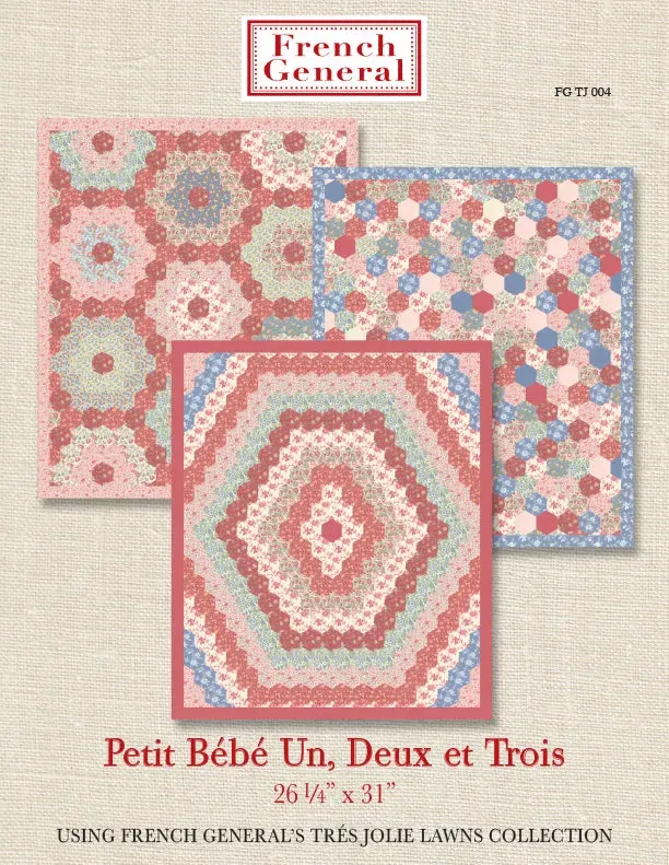 French General Tres Jolie Petite Bebe patron quilt bébé 3 modèles