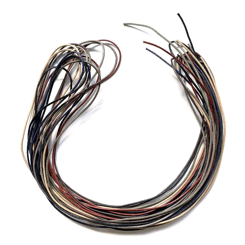 Yoko Saito cordon ciré ultra-fin 1mm noir au 10cm