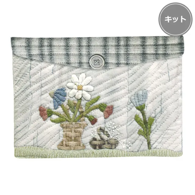 Yoko Saito Flower Flat Pouch kit pochette 13x19cm
