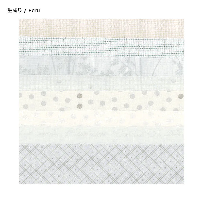Yoko Saito 8 Palette lot 8 coupons patchwork coton 25 cm