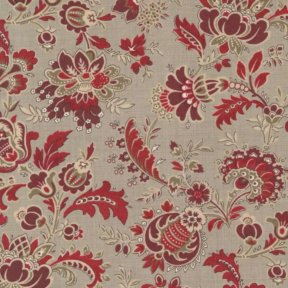 French General Bonheur De Jour Roche 13911 18 tissu coton