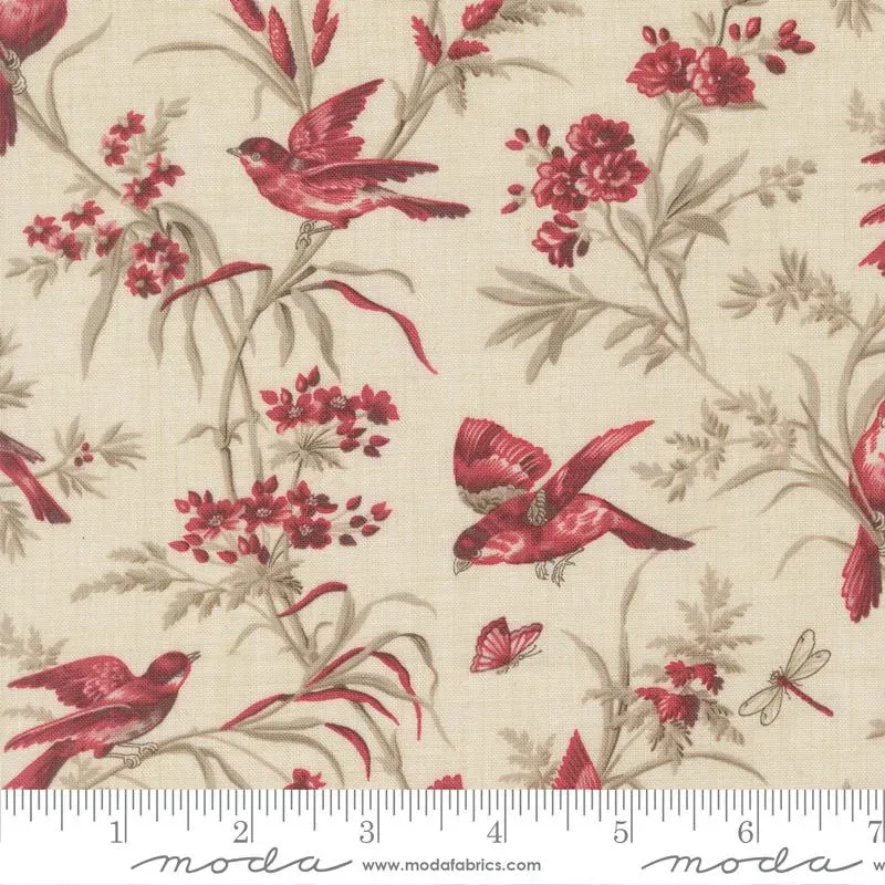 French General Joie de Vivre Pearl 13983 11 tissu coton floral