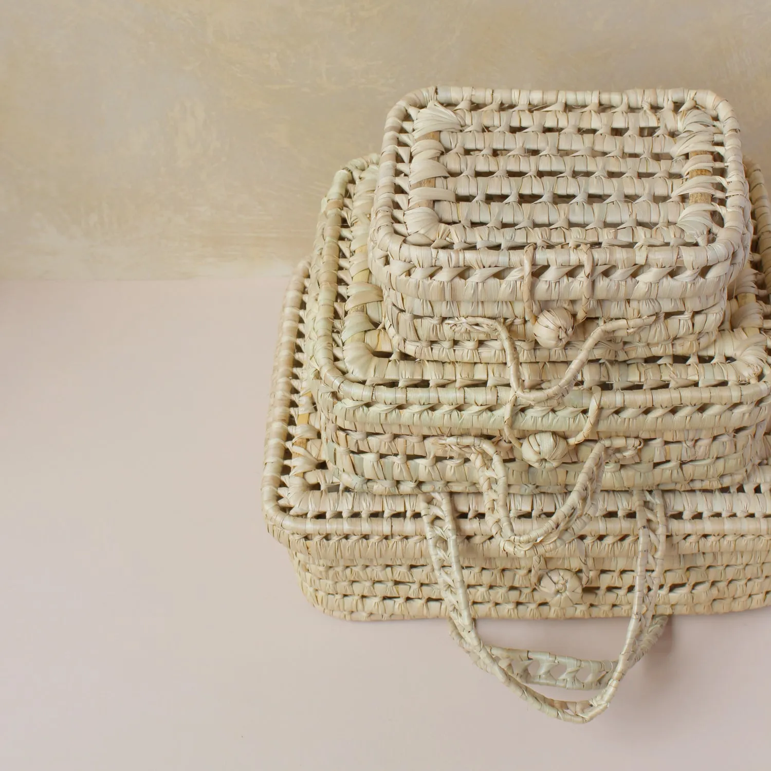 La Maison Naïve grande valise rangement palme rétro