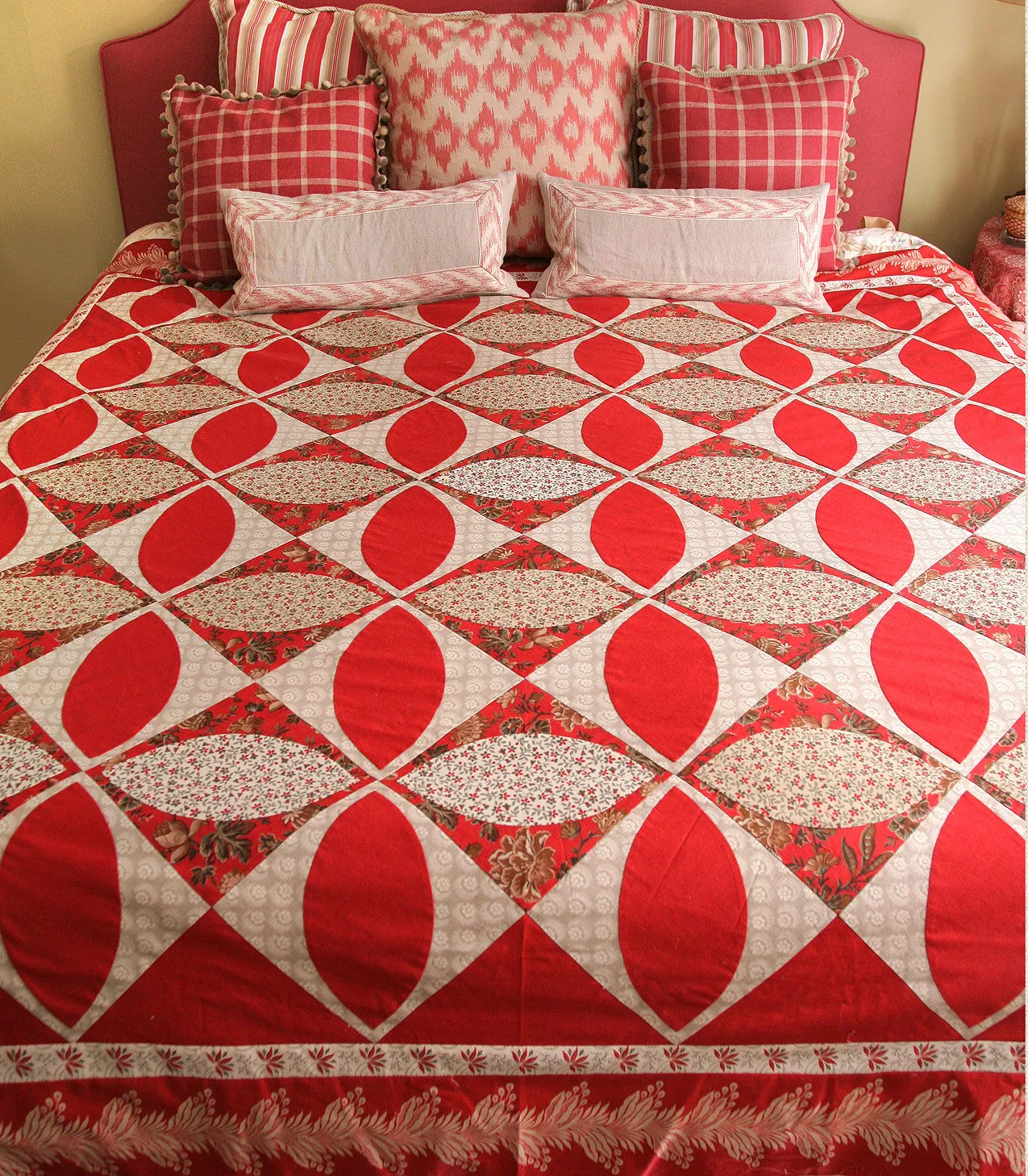 French General Esprit de Noel patron quilt imprimé 83x83