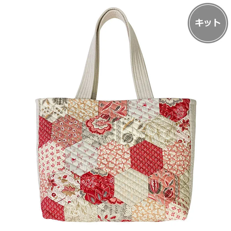Yoko Saito Hexagon One Patch kit sac tote 29x43 cm coton