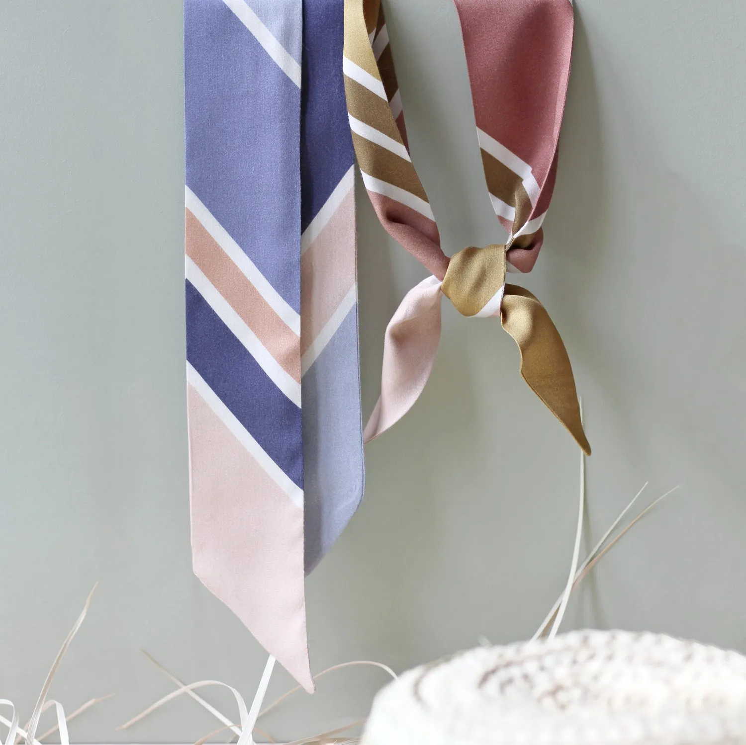 La Maison Naïve Diagonales Bronze kit couture foulard à nouer