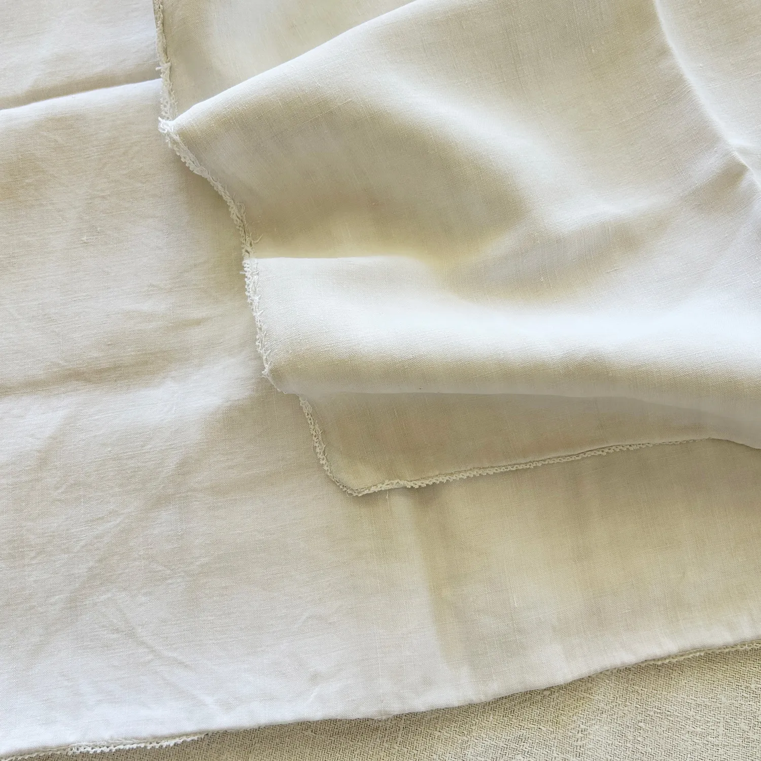French General taies lin ancien dentelle lot de 2