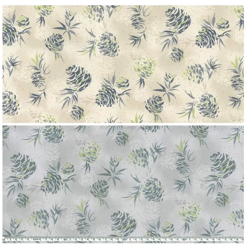 Yoko Saito Centenary 28 10467 tissu coton pomme de pin au mètre